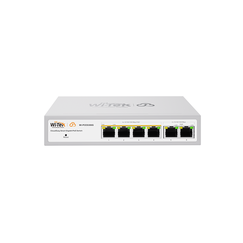 WI-PCES306G V2 - 4 GE+ 2 GE Uplink 60W Cloud Poe Switch