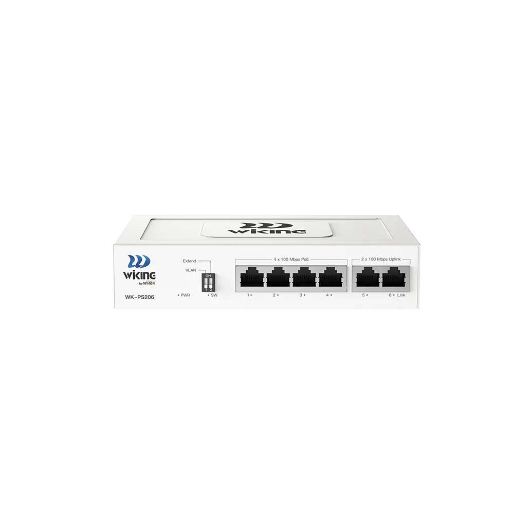 WK-PS206 V2 4FE PoE + 2FE Uplink 55W PoE Switch