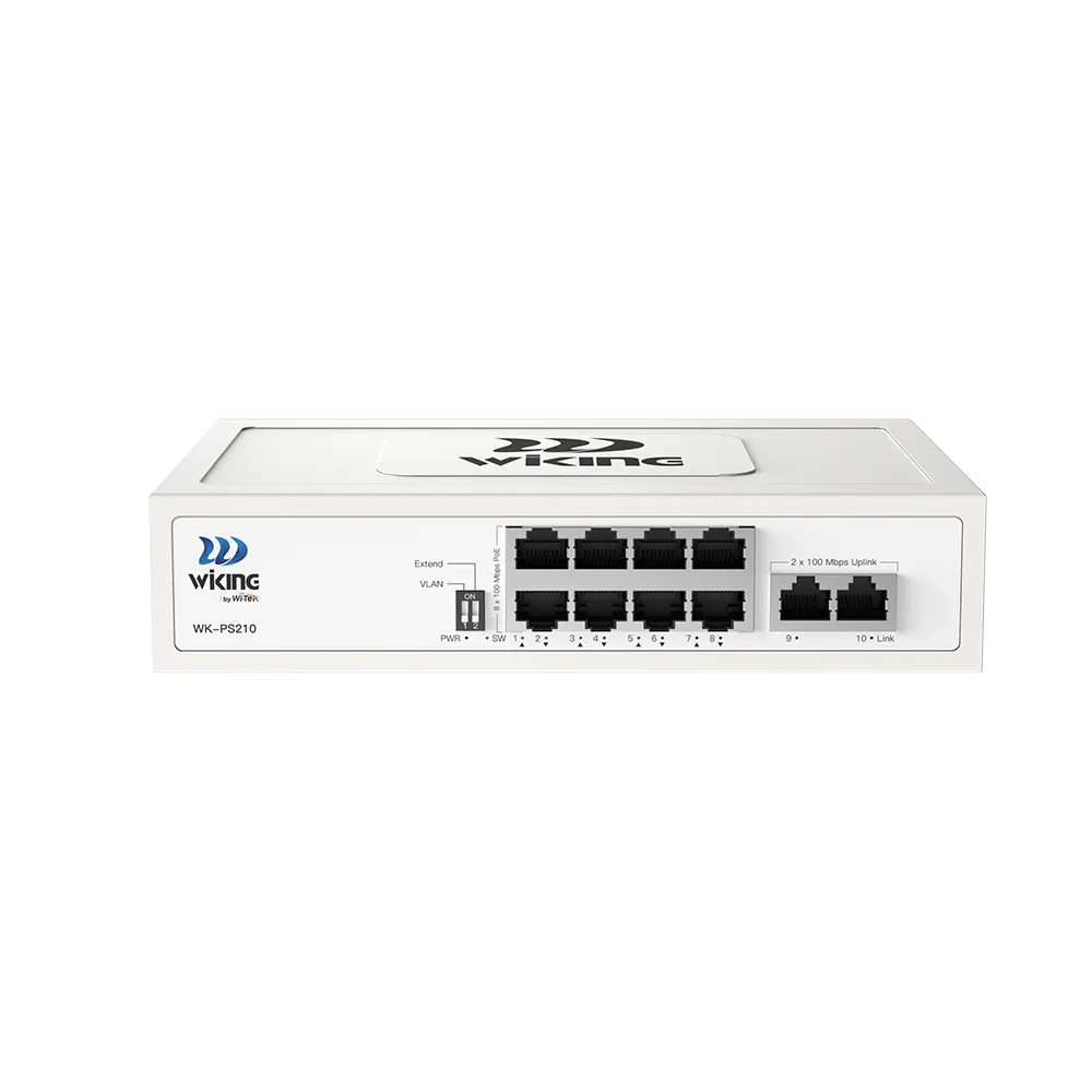 WK-PS210 8 Port Megabit + 2 Port Megabit Uplink POE Switch