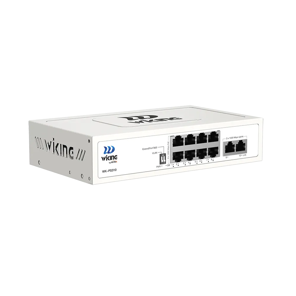 WK-PS310 8 x 10/100/1000Mbps, 2 x 10/100/1000Mbps Uplink Poe Switch
