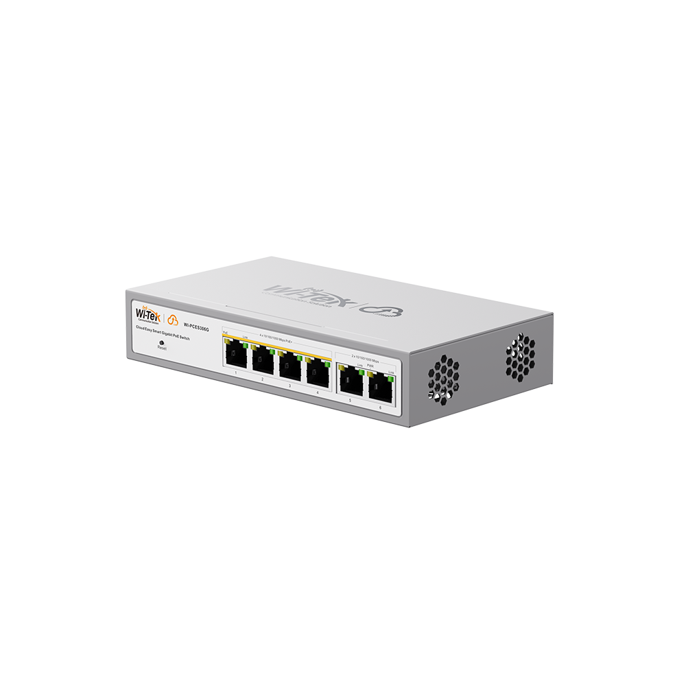 WI-PCES306G V2 - 4 GE+ 2 GE Uplink 60W Cloud Poe Switch
