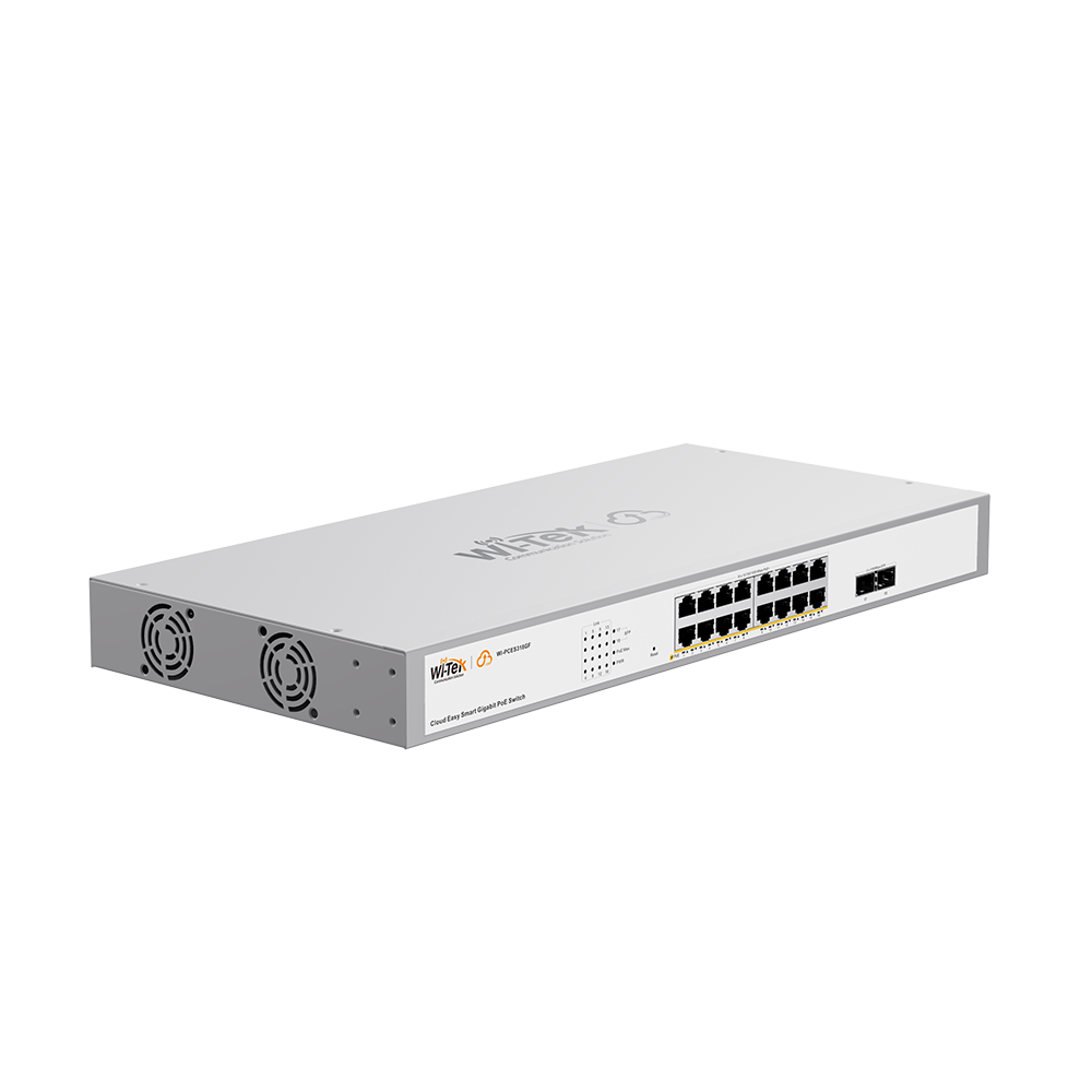 WI-PCES318GF V2 16*10/100/1000Mbps RJ45 Ports 2*1000Mbps SFP Port Cloud Easy Smart PoE Switch