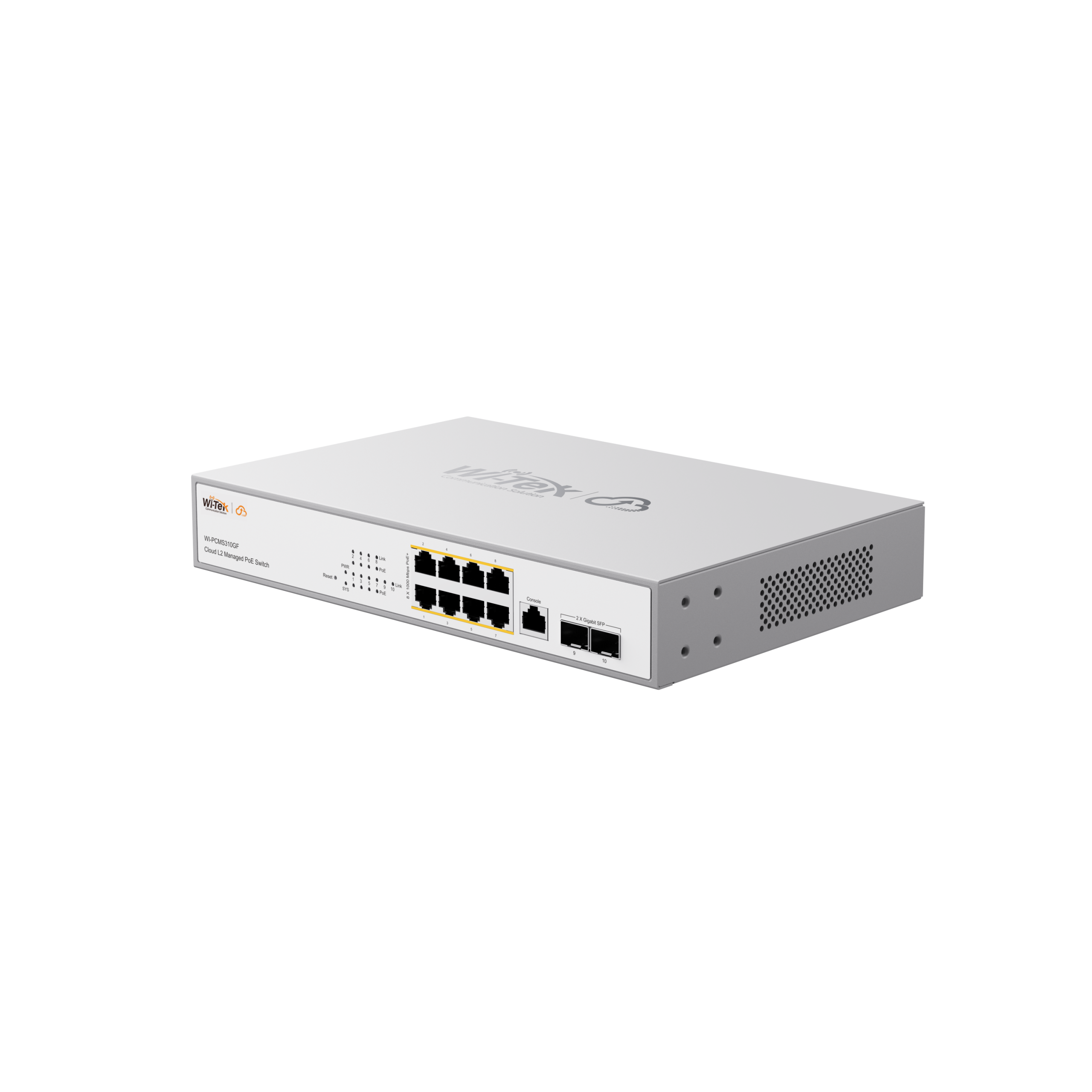 WI-PCMS310GF V2 - 8GE+2SFP Cloud L2 Managed PoE Switch