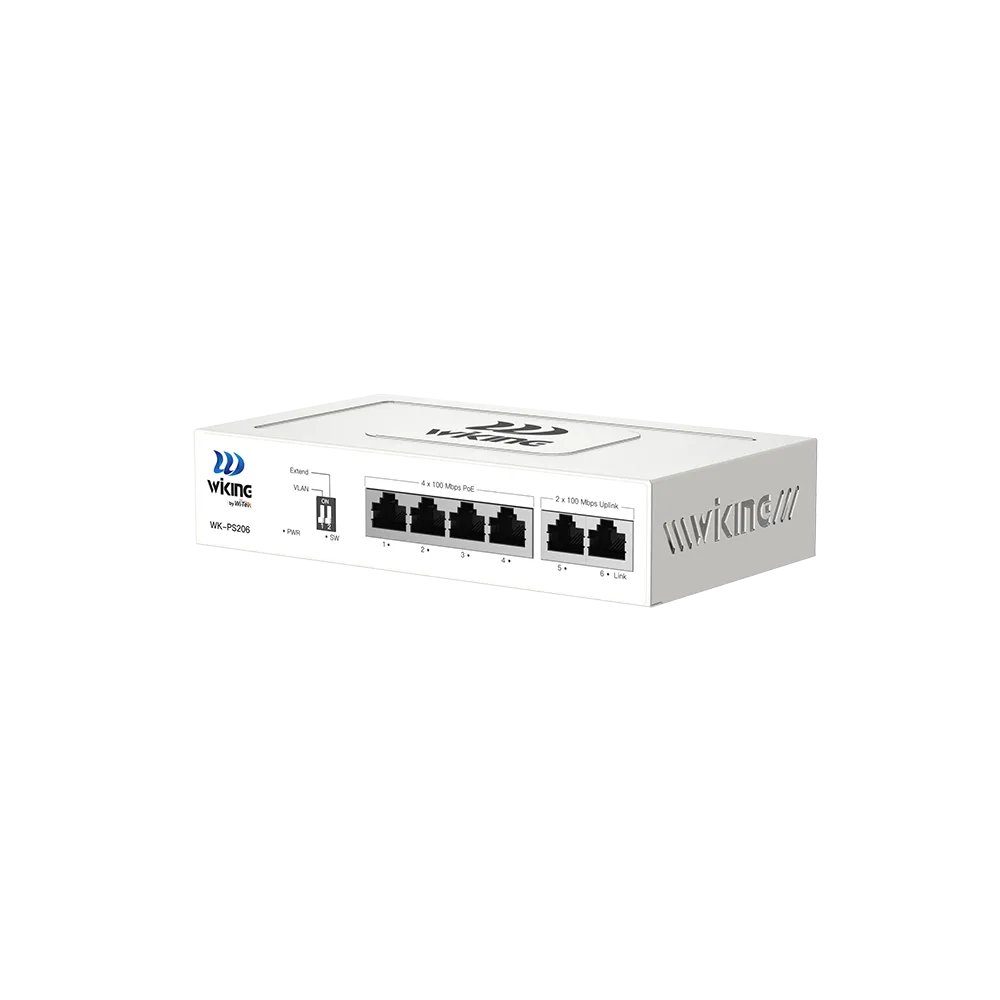 WK-PS206 V2 4FE PoE + 2FE Uplink 55W PoE Switch
