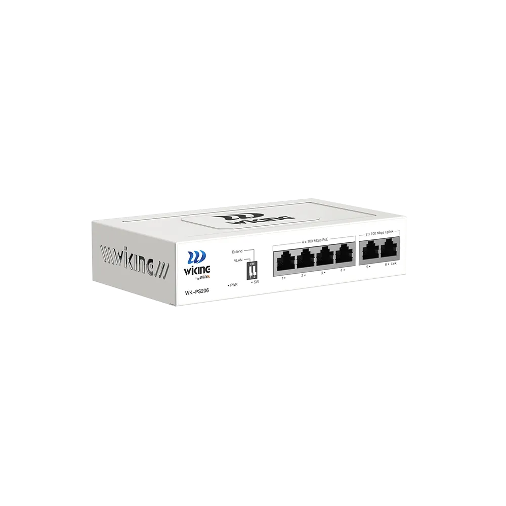WK-PS206 V2 4FE PoE + 2FE Uplink 55W PoE Switch