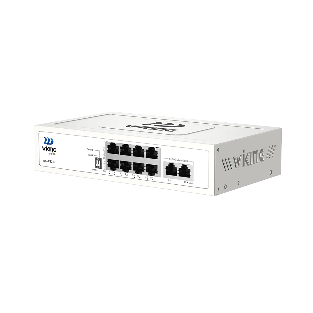WK-PS310 8 Port Gigabit+ 2 Port Gigabit Uplink PoE Switch