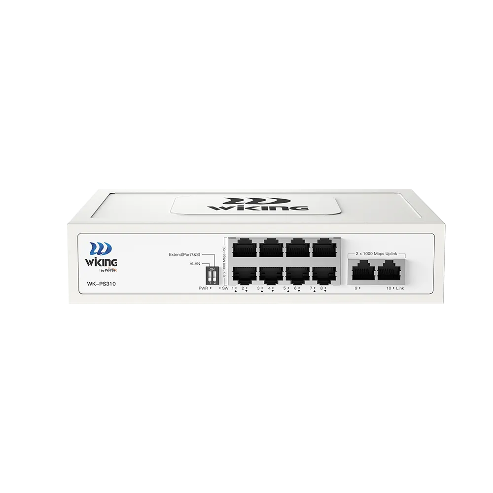 WK-PS310 8 x 10/100/1000Mbps, 2 x 10/100/1000Mbps Uplink Poe Switch